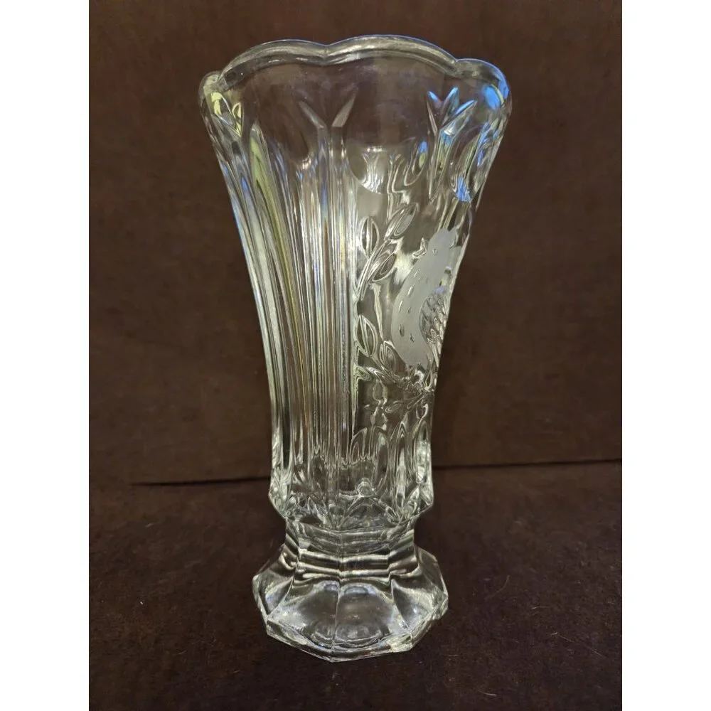 Crystal d' Adriana‎ Las Aves The Bird Vase Lead Crystal 7